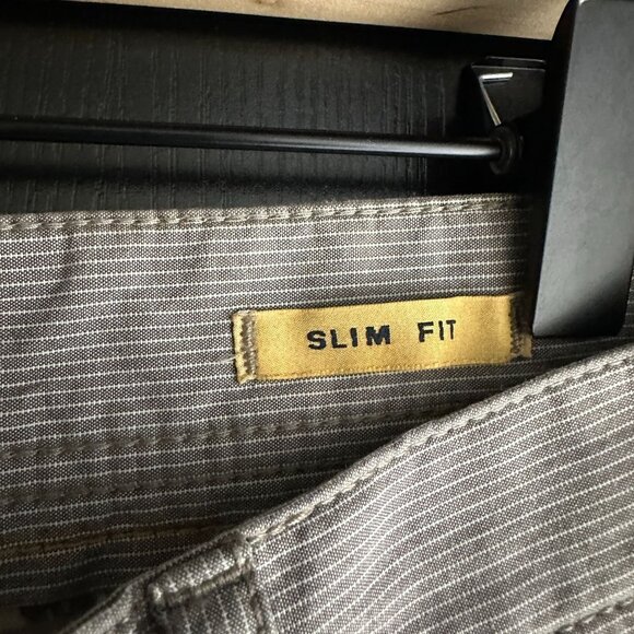 Hugo Boss Orange Grey Slim Straight Chino Pant Men 34x31 Dress Designer Prep - Picture 4 of 13